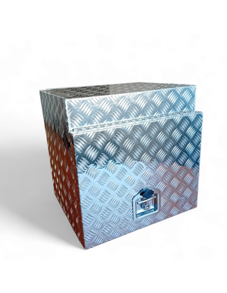 COFFRE ALUMINIUM 90L DIM.500 X 500 X 450 MM