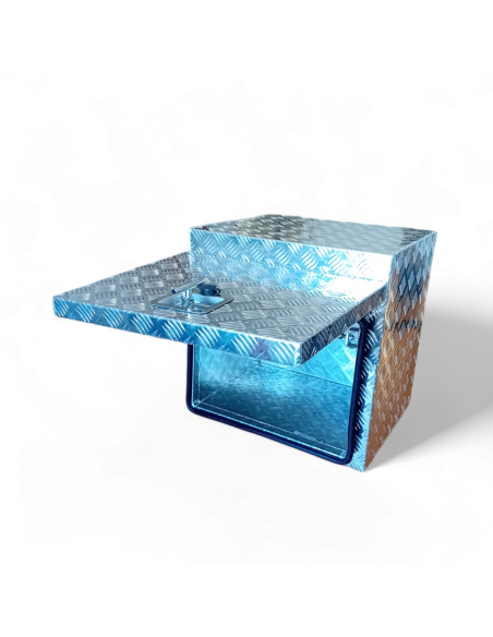 COFFRE ALUMINIUM 90L DIM.500 X 500 X 450 MM