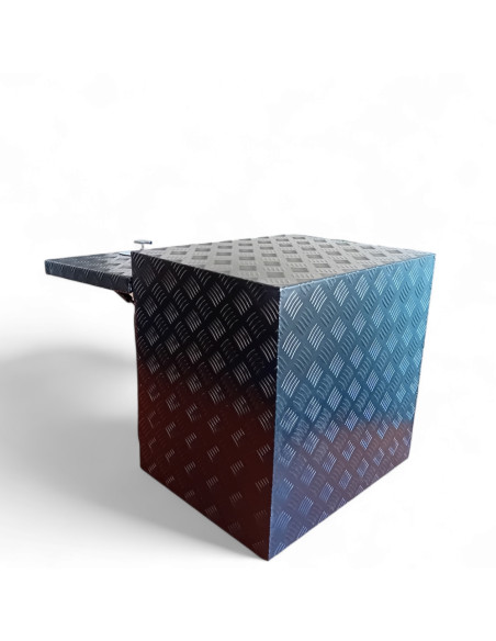 COFFRE ALUMINIUM 90L DIM.500 X 500 X 450 MM