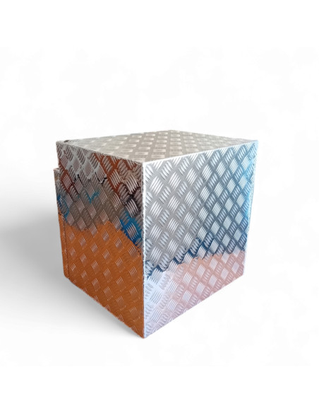 COFFRE ALUMINIUM 90L DIM.500 X 500 X 450 MM