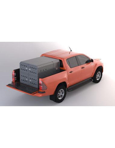 COFFRE ALUMINIUM POUR TRANSPORT 4 CHIENS DIM....
