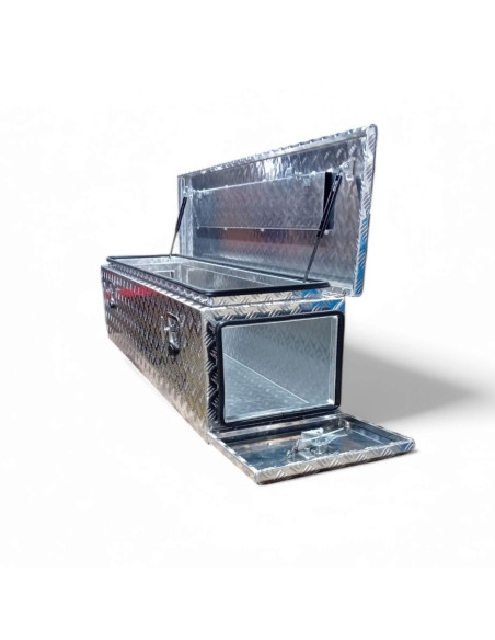 SECOND LIFE - COFFRE ALUMINIUM 3 OUVERTURES 200L DIM. 1560 X 400 X 390 MM
