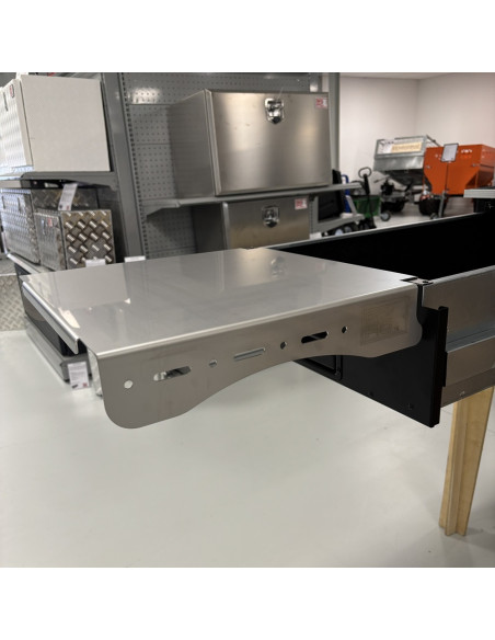 TABLETTE RALLONGE POUR COFFRE TIROIR EN INOX 445X445X80 MM