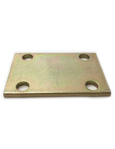 PLAQUETTE D'ASSEMBLAGE 4 TROUS Ø11 MM POUR TUBE 50X30 MM