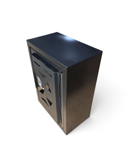 COFFRE ALUMINIUM 085L DIM. 500X300X700 MM AVEC SUPPORT PORTE