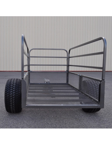 REMORQUE QUAD SIMPLE ESSIEU GRILLAGÉE PTC 500 KG