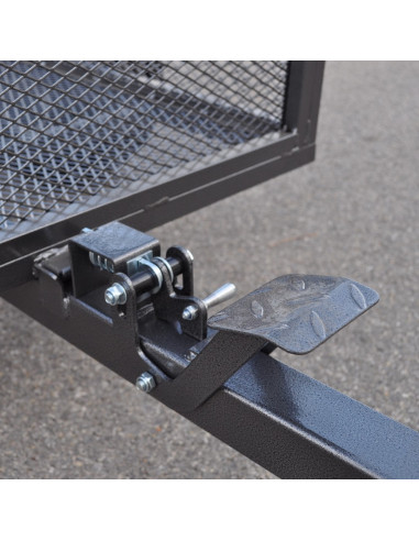 REMORQUE QUAD SIMPLE ESSIEU GRILLAGÉE PTC 500 KG