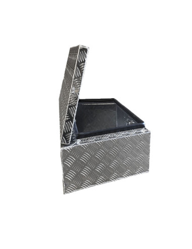 COFFRE ALUMINIUM DE REMORQUE TRAPÈZE 65L DIM....