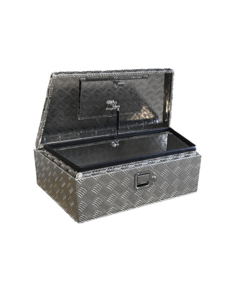 COFFRE ALUMINIUM DE REMORQUE TRAPÈZE 65L DIM. 800/610 X 400 X 240 MM