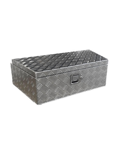 COFFRE ALUMINIUM DE REMORQUE TRAPÈZE 65L DIM. 800/610 X 400 X 240 MM