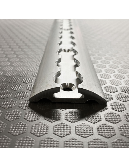 RAIL ALUMINIUM AERO DEMI LUNE LARGEUR 50 MM