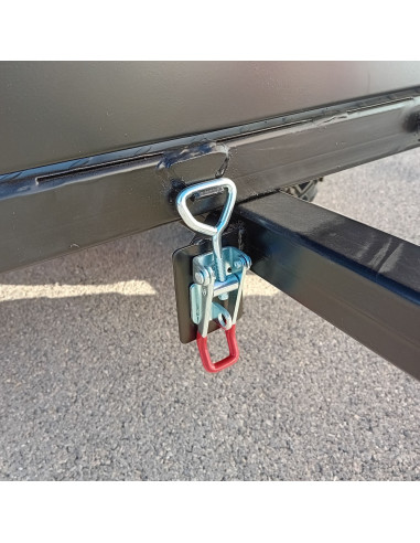 REMORQUE QUAD 2 ESSIEUX BENNE BASCULE MANUELLE...