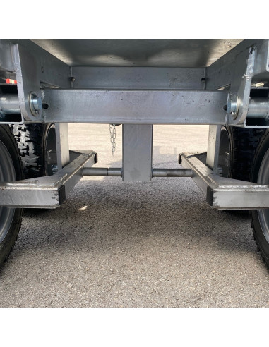 REMORQUE QUAD 2 ESSIEUX BENNE HYDRAULIQUE...