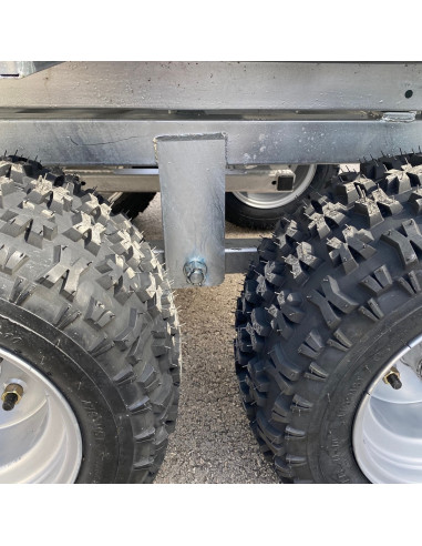 REMORQUE QUAD 2 ESSIEUX BENNE HYDRAULIQUE...