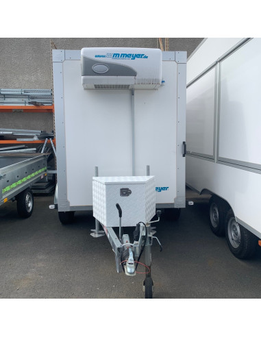 COFFRE ALUMINIUM DE REMORQUE TRAPEZE 95L DIM....