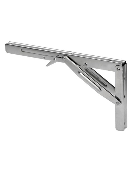 BRAS PLIANT INOX POLI POUR TABLE "FERMETURE SOFT" 300 X 165 MM