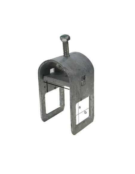 OMEGA U CHANDELLE 50 X 50 MM SUR TUBE 75 X 40 MM