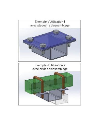 OMEGA D'ASSEMBLAGE POUR TUBE 100X50MM