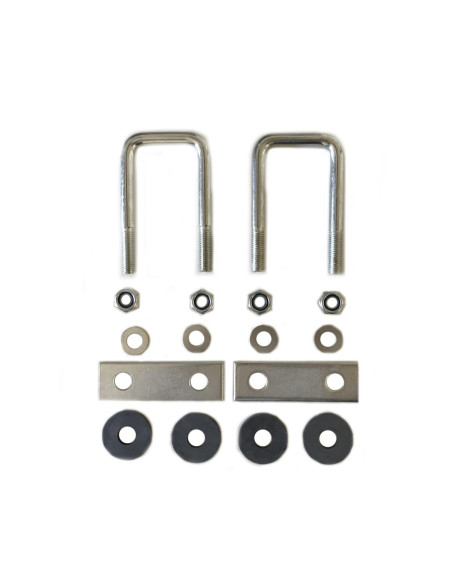 KIT DE FIXATION DE COFFRE POUR TUBE 60 MM (BRIDES, CONTREPLAQUE, RONDELLES ET VI