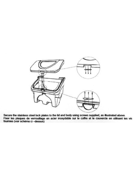 KIT DE FERMETURE POUR COFFRE BAC RÉF. 50058