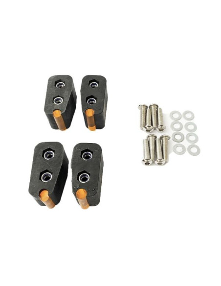 PACK 4 BUTOIRS D'ARRÊT POUR TIROIR (AVEC VISSERIE INOX)