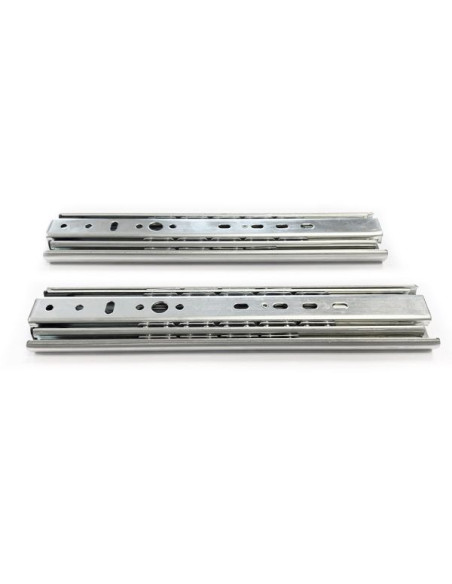 COULISSE GLISSIÈRE TÉLESCOPIQUE 250 X 53 MM (VENDU PAR PAIRE) CAPACITÉ 75 KG