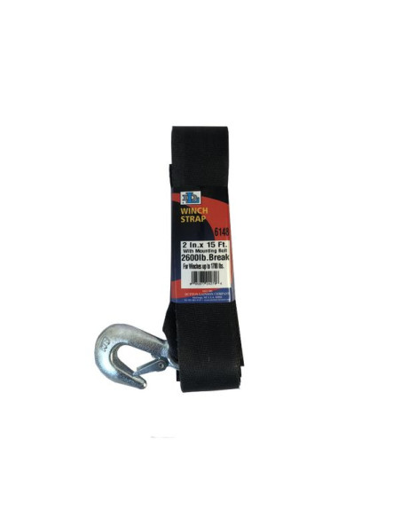 DUTTON LAINSON SANGLE AVEC CROCHET POUR TREUIL MANUEL 50 MM X 4,6 M