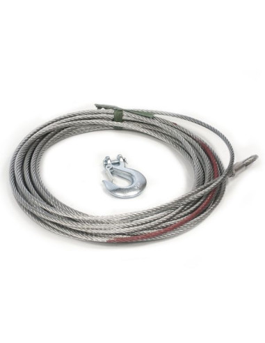 CABLE DE TREUIL Ø 9,5 MM LONGUEUR 20 M TRACTION 5,9 T MAX