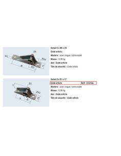 SABOT DE FIXATION POUR...