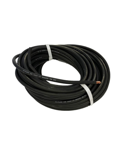 CÂBLE MONOCONDUCTEUR NOIR 25 MM2  65A - VENDU AU MÈTRE