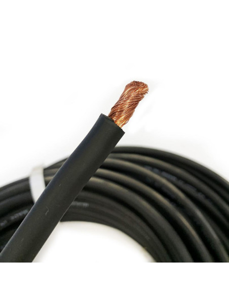 CÂBLE MONOCONDUCTEUR NOIR 25 MM2  65A - VENDU AU MÈTRE
