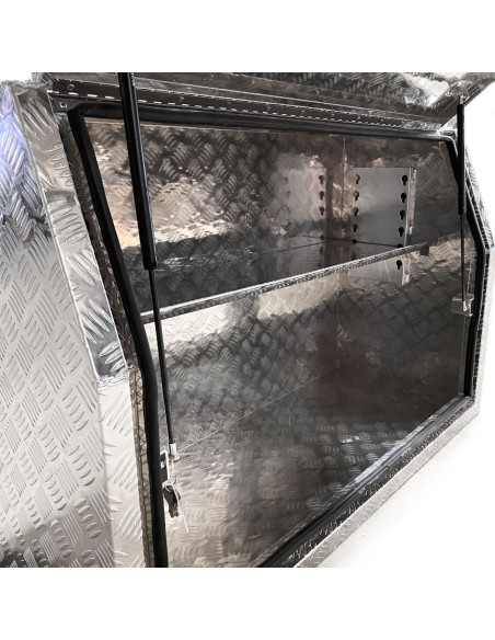 COFFRE ALUMINIUM OBLIQUE 450L DIMENSIONS 1200X500X800 MM (dernières unités)