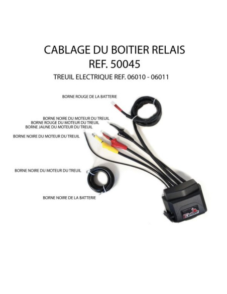 KIT RELAIS ET TÉLÉCOMMANDE COMPLET POUR COMMANDE DES TREUILS 12V 12000 LBS