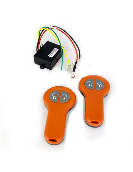 RÉCEPTEUR UNIVERSEL 24V AVEC 2 TÉLÉCOMMANDES ORANGE