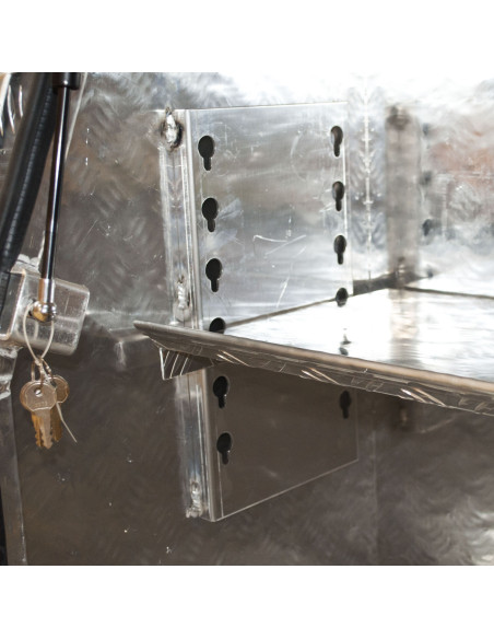 COFFRE ALUMINIUM OBLIQUE 450L DIMENSIONS 1200X500X800 MM (dernières unités)