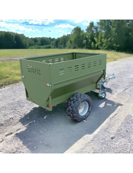 REMORQUE QUAD SIMPLE ESSIEU PTC 650 KG