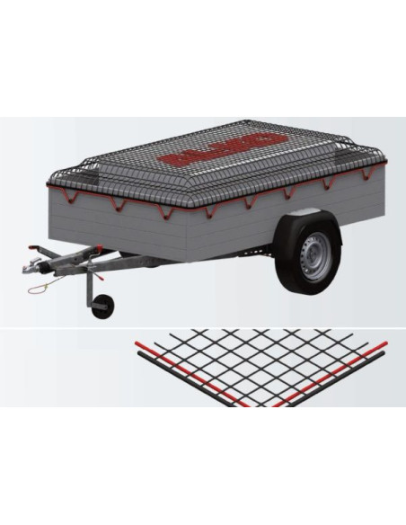 FILET DE TRANSPORT DE BENNE OU DE REMORQUE 4000 X 2500 MM AL-KO