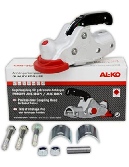 ALKO BOITIER NU FONTE AK301 TUBE Ø 45/50MM 3000 KG PERCAGE CROISE - HORIZONTAL +