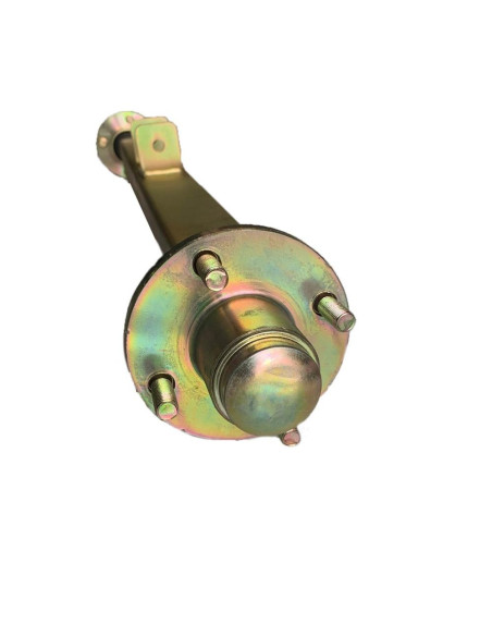 ESSIEU DROIT TYPE CORNIÈRE AVEC MOYEUX 100X4 - VOIE 1000 MM