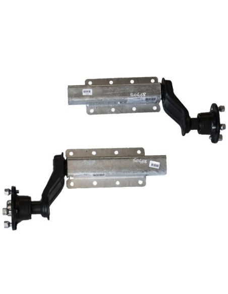 PAIRE DE 1/2 ESSIEU À BOULONNER 750 KG PERÇAGE 100 X 4