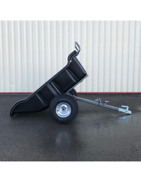 REMORQUE QUAD SIMPLE ESSIEU CAISSE POLYP. PTC 550 KG