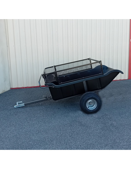 REMORQUE QUAD SIMPLE ESSIEU CAISSE POLYP. PTC 550 KG