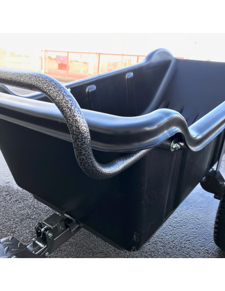 REMORQUE QUAD SIMPLE ESSIEU CAISSE POLYP. PTC 550 KG