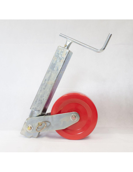 ROUE JOCKEY CARRÉE RENFORCÉE 70X70 MM ROULETTE ACIER 250X100 MM