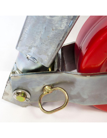 ROUE JOCKEY CARRÉE RENFORCÉE 70X70 MM ROULETTE ACIER 250X100 MM