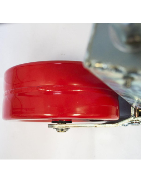 ROUE JOCKEY CARRÉE RENFORCÉE 70X70 MM ROULETTE ACIER 250X100 MM