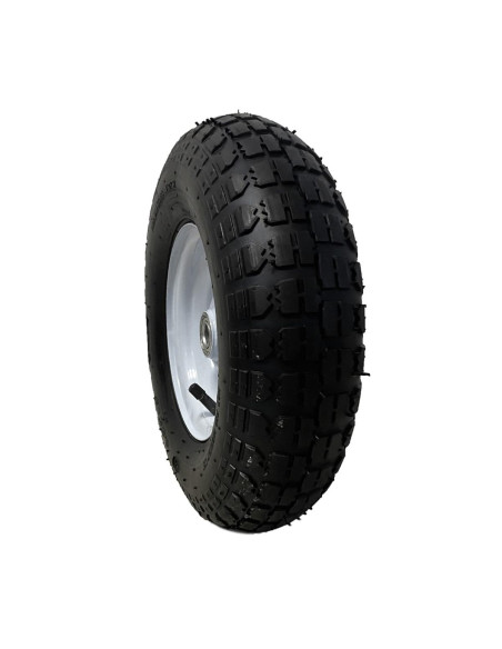 ROUE COMPLÈTE AVEC CHAMBRE À AIR ET PNEU - DIMENSIONS PNEU 4.00 X 6