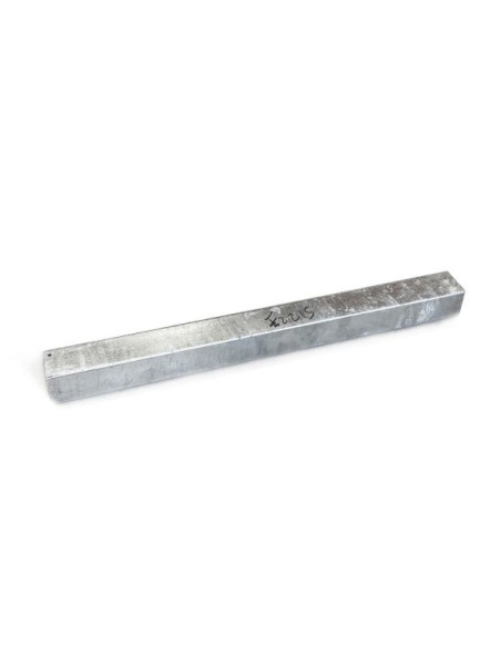 TUBE CARRÉ 590 X 50 X 50 MM ACIER GALVANISÉ