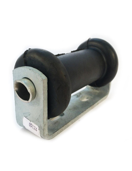 BOBINE ROULEAU DROIT SUR SUPPORT GALVANISÉ 170 X 70 X 85 MM