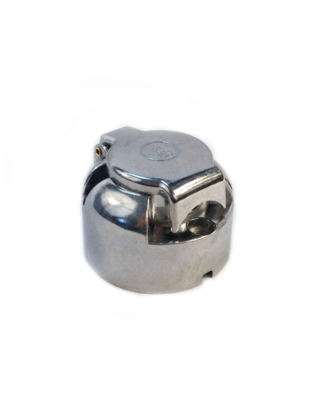 PRISE SOCLE FEMELLE 7 PLOTS CORPS ALUMINIUM 12V